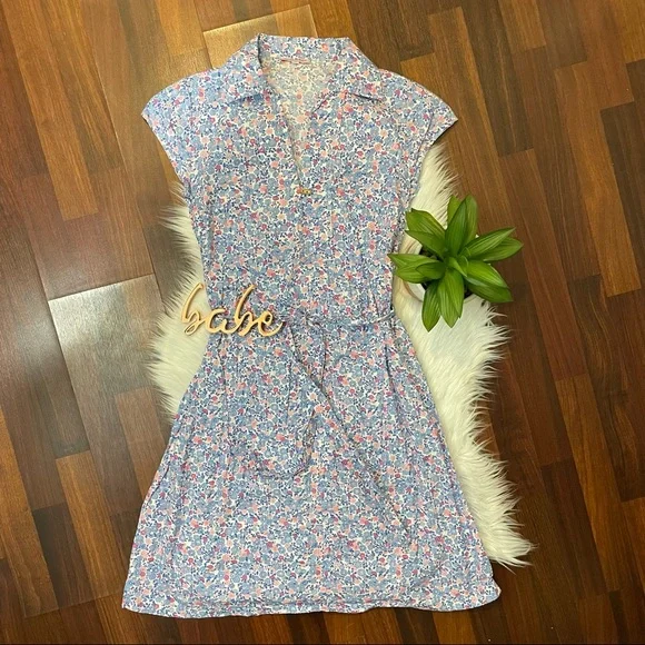 Kacey Hughes blue floral dress - Picture 3 of 12